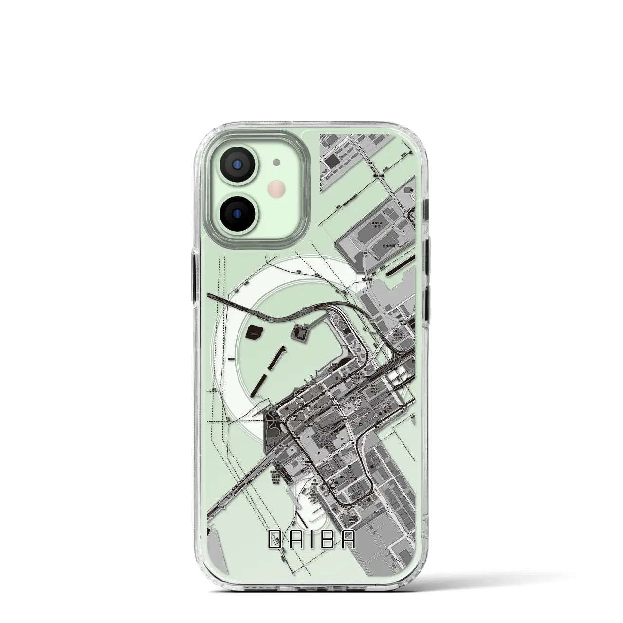 【台場(東京都)】地図柄iPhoneケース(MagSafeタイプ)