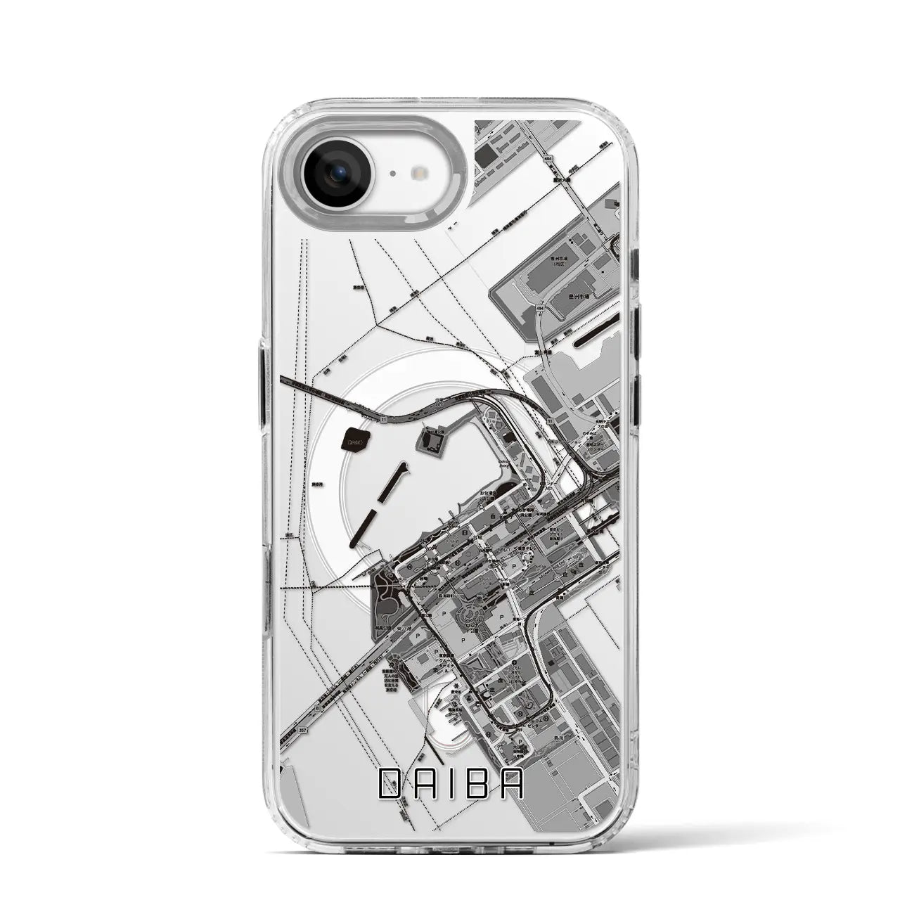 【台場(東京都)】地図柄iPhoneケース(MagSafeタイプ)