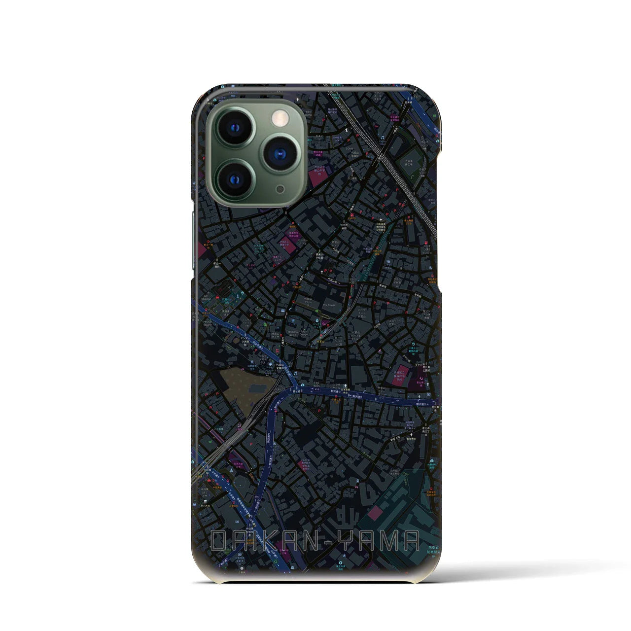 【代官山(東京都)】地図柄iPhoneケース(バックカバータイプ)
