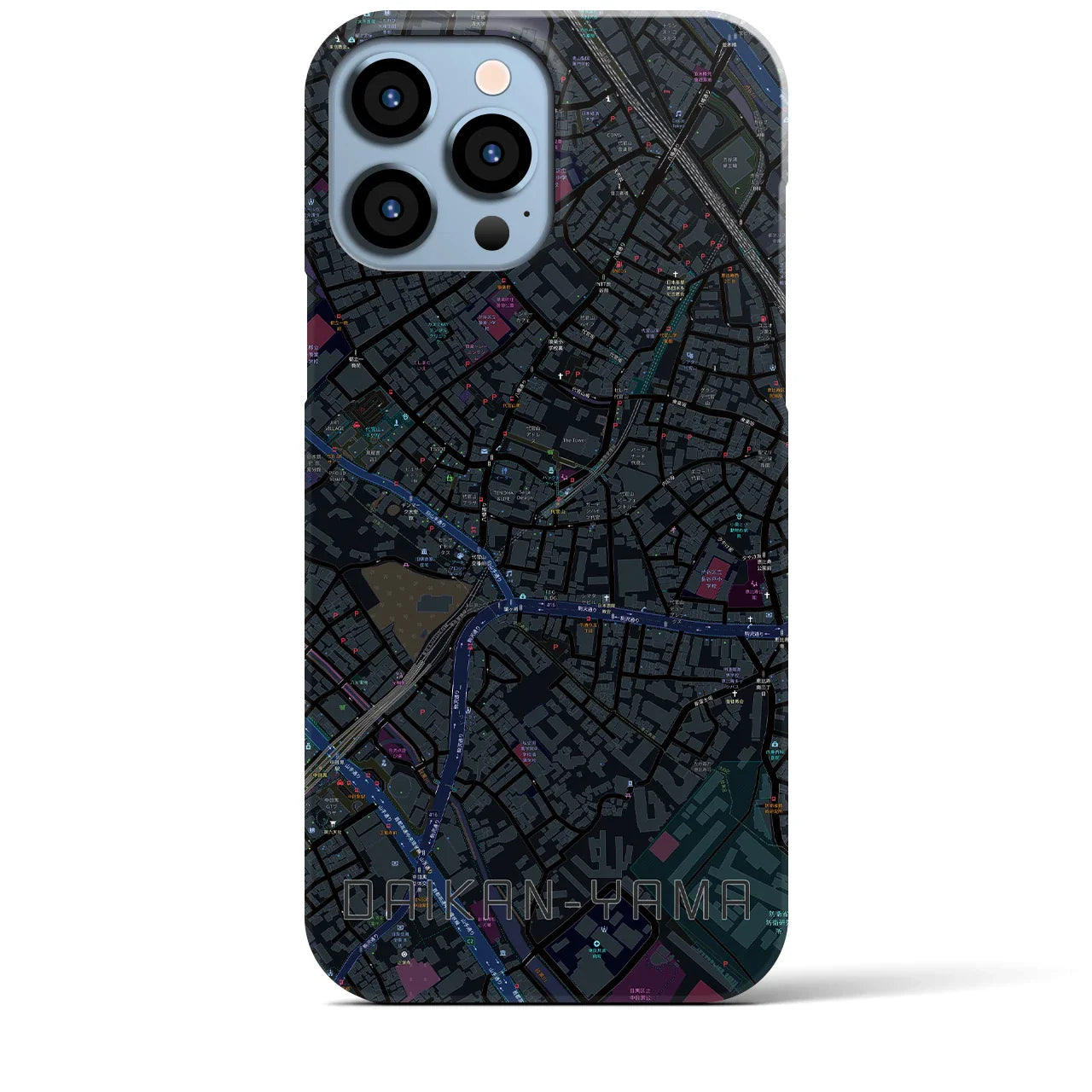 【代官山(東京都)】地図柄iPhoneケース(バックカバータイプ)