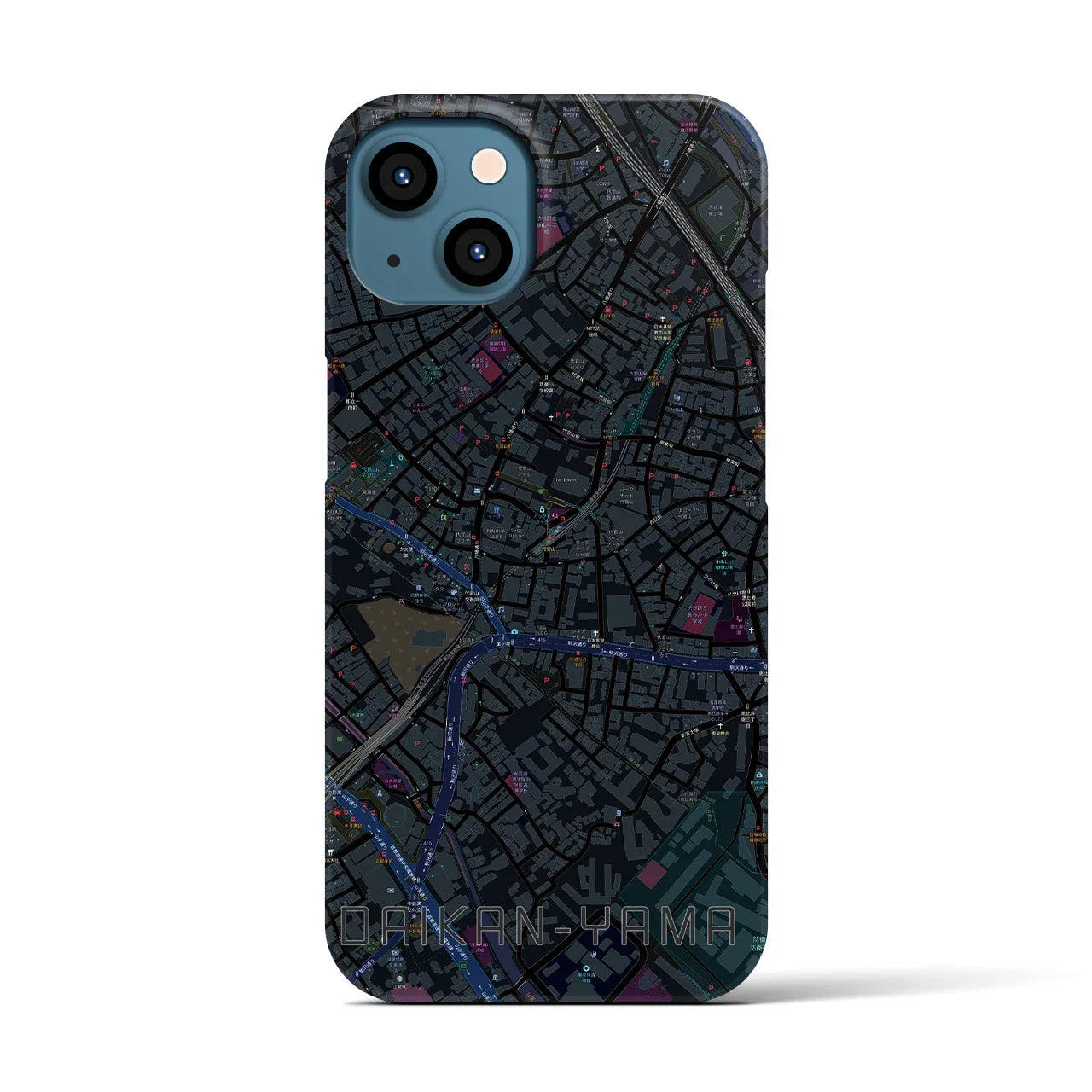 【代官山(東京都)】地図柄iPhoneケース(バックカバータイプ)