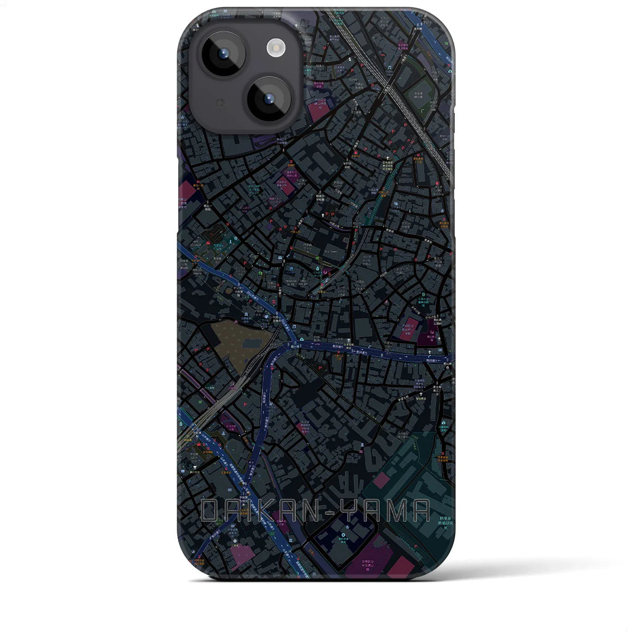 【代官山(東京都)】地図柄iPhoneケース(バックカバータイプ)