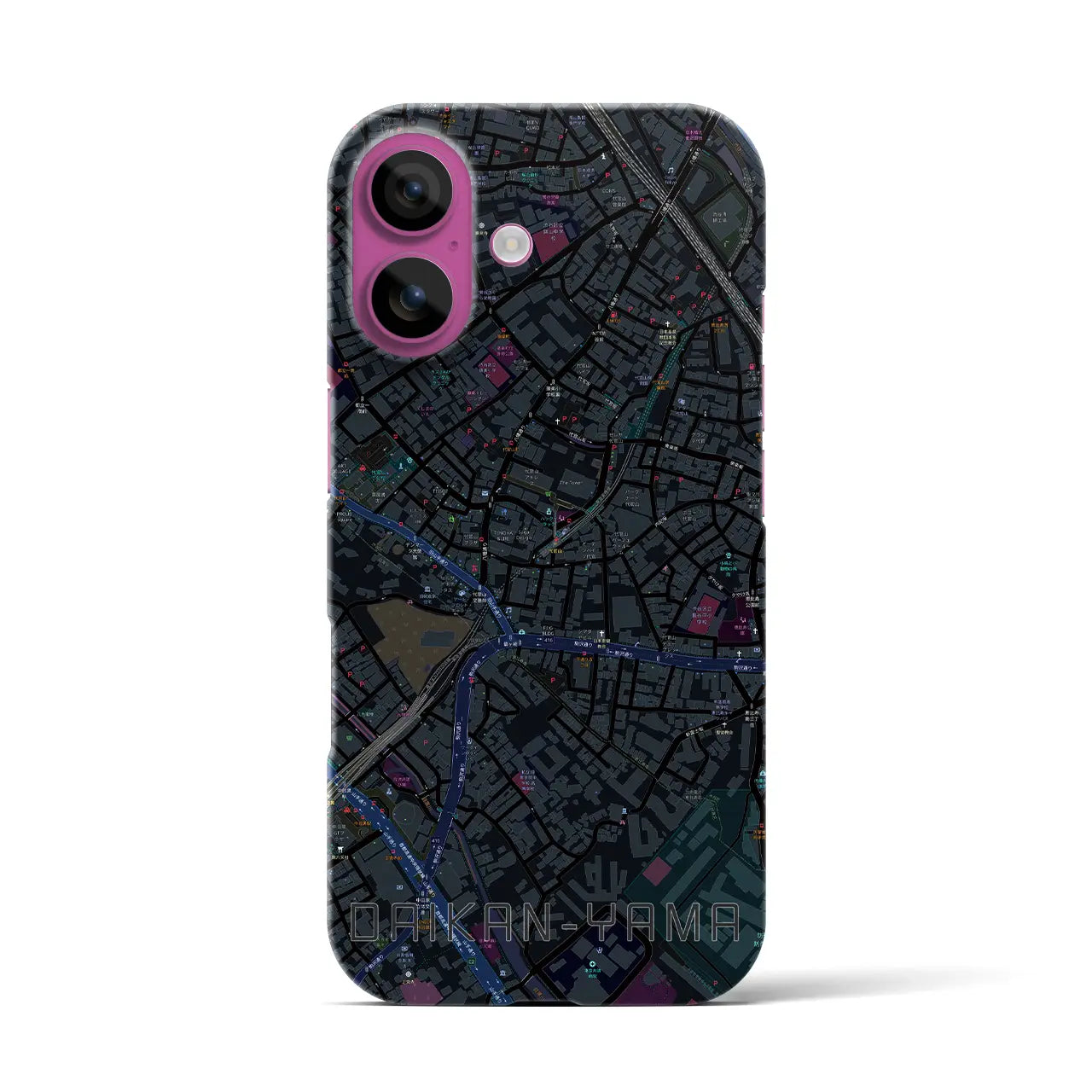 【代官山(東京都)】地図柄iPhoneケース(バックカバータイプ)