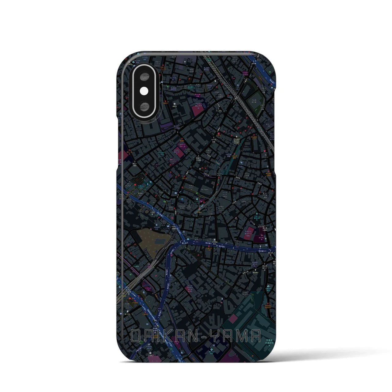 【代官山(東京都)】地図柄iPhoneケース(バックカバータイプ)