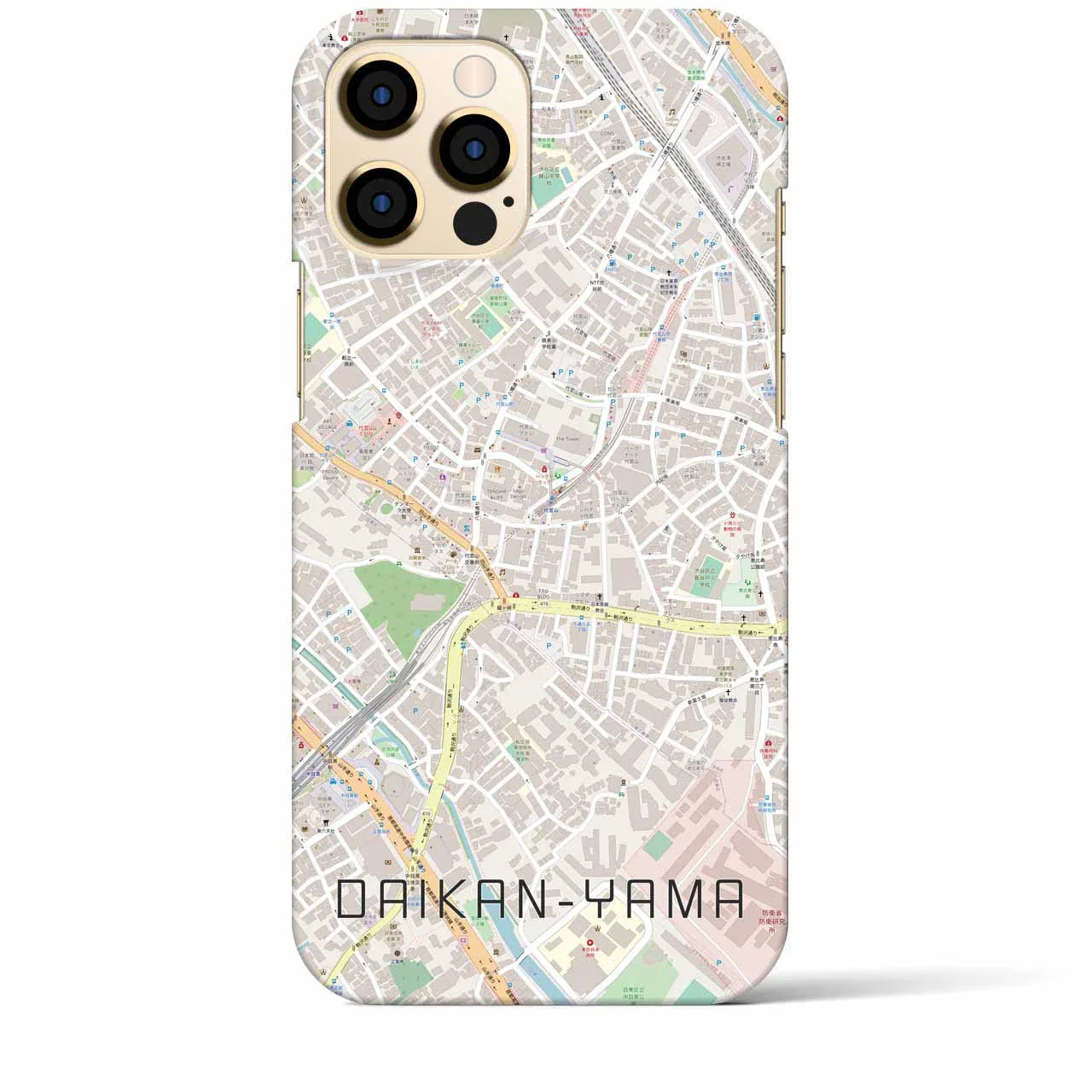 【代官山(東京都)】地図柄iPhoneケース(バックカバータイプ)