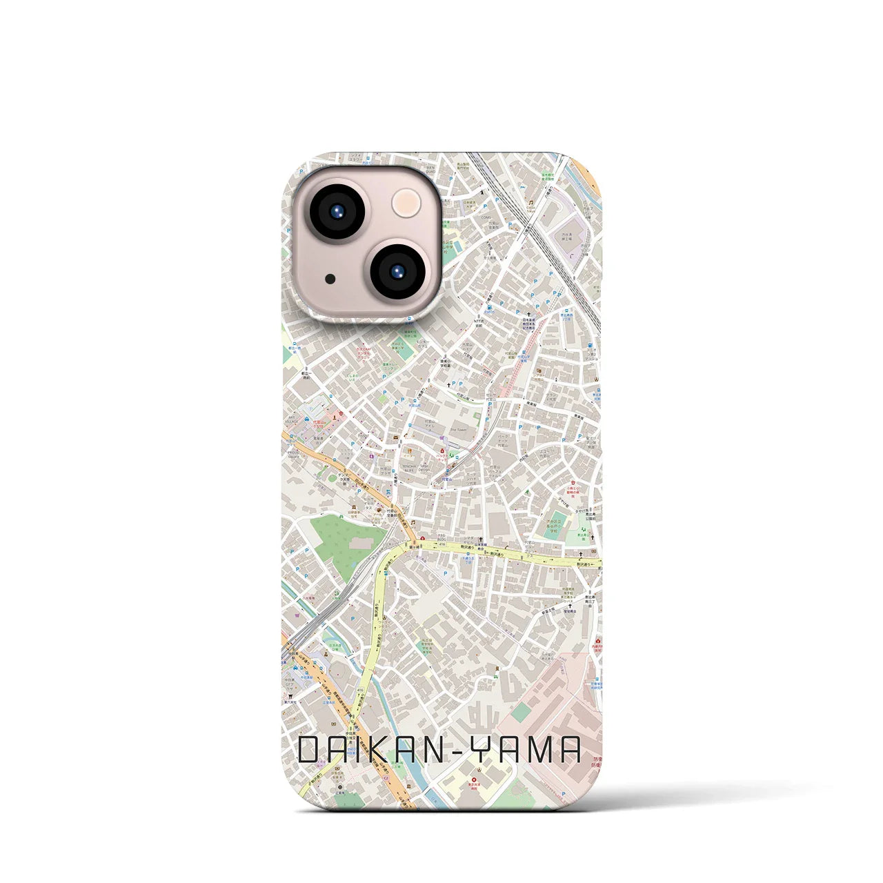 【代官山(東京都)】地図柄iPhoneケース(バックカバータイプ)