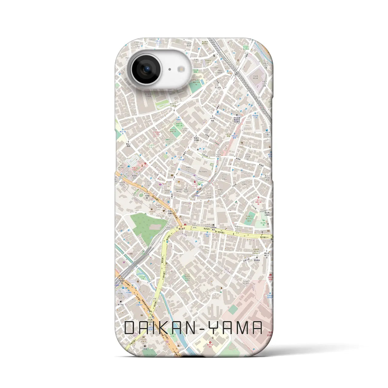 【代官山(東京都)】地図柄iPhoneケース(バックカバータイプ)