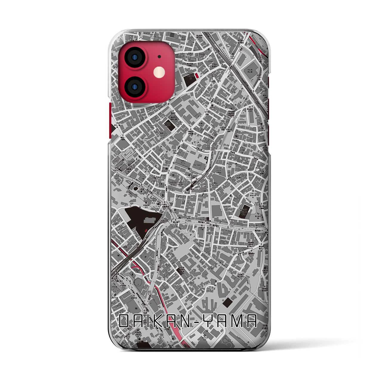 【代官山(東京都)】地図柄iPhoneケース(クリアタイプ)
