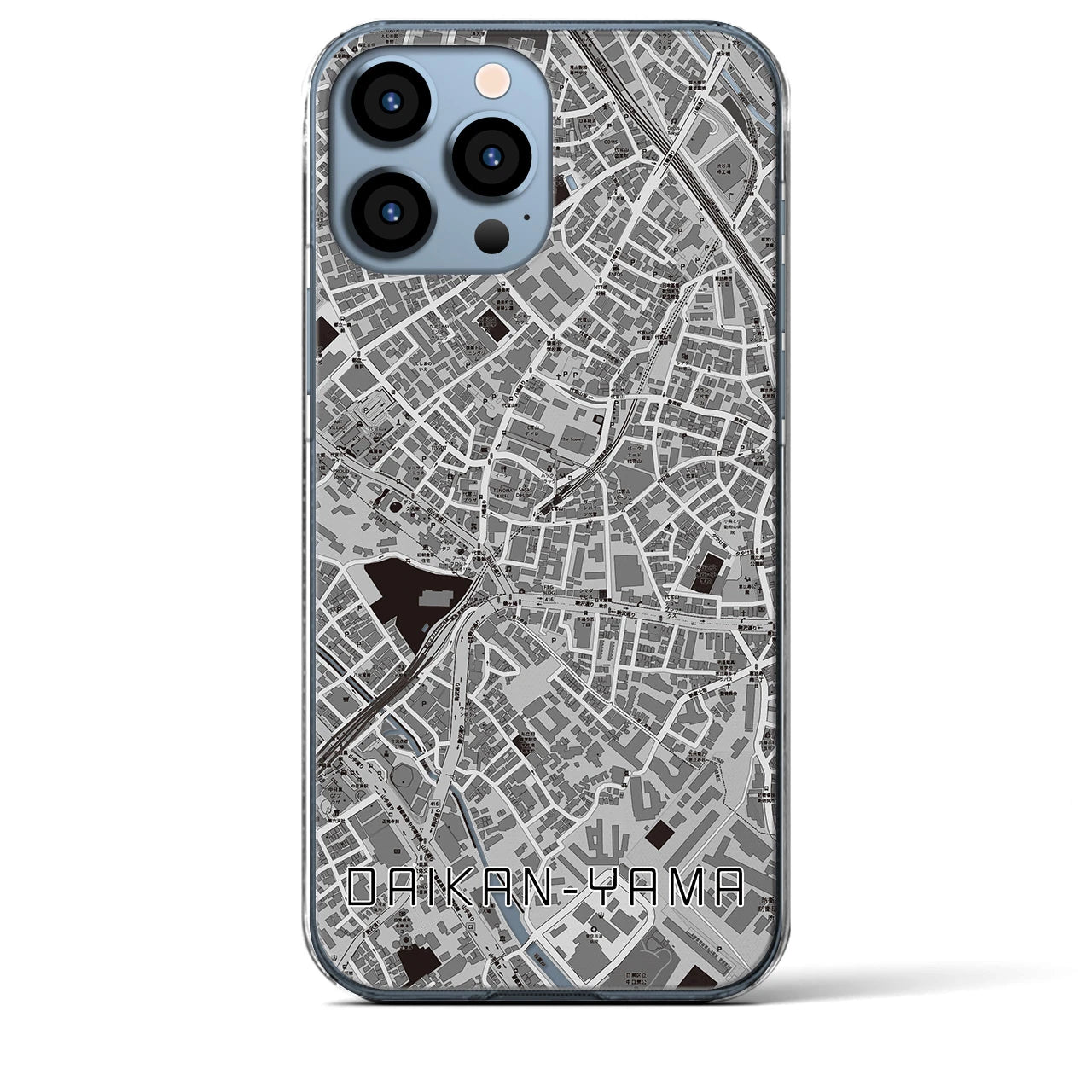 【代官山(東京都)】地図柄iPhoneケース(クリアタイプ)