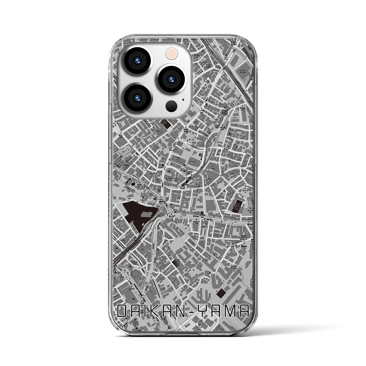 【代官山(東京都)】地図柄iPhoneケース(クリアタイプ)