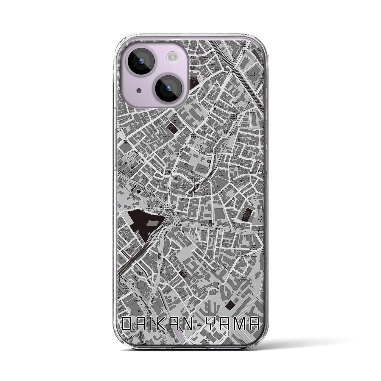 【代官山(東京都)】地図柄iPhoneケース(クリアタイプ)