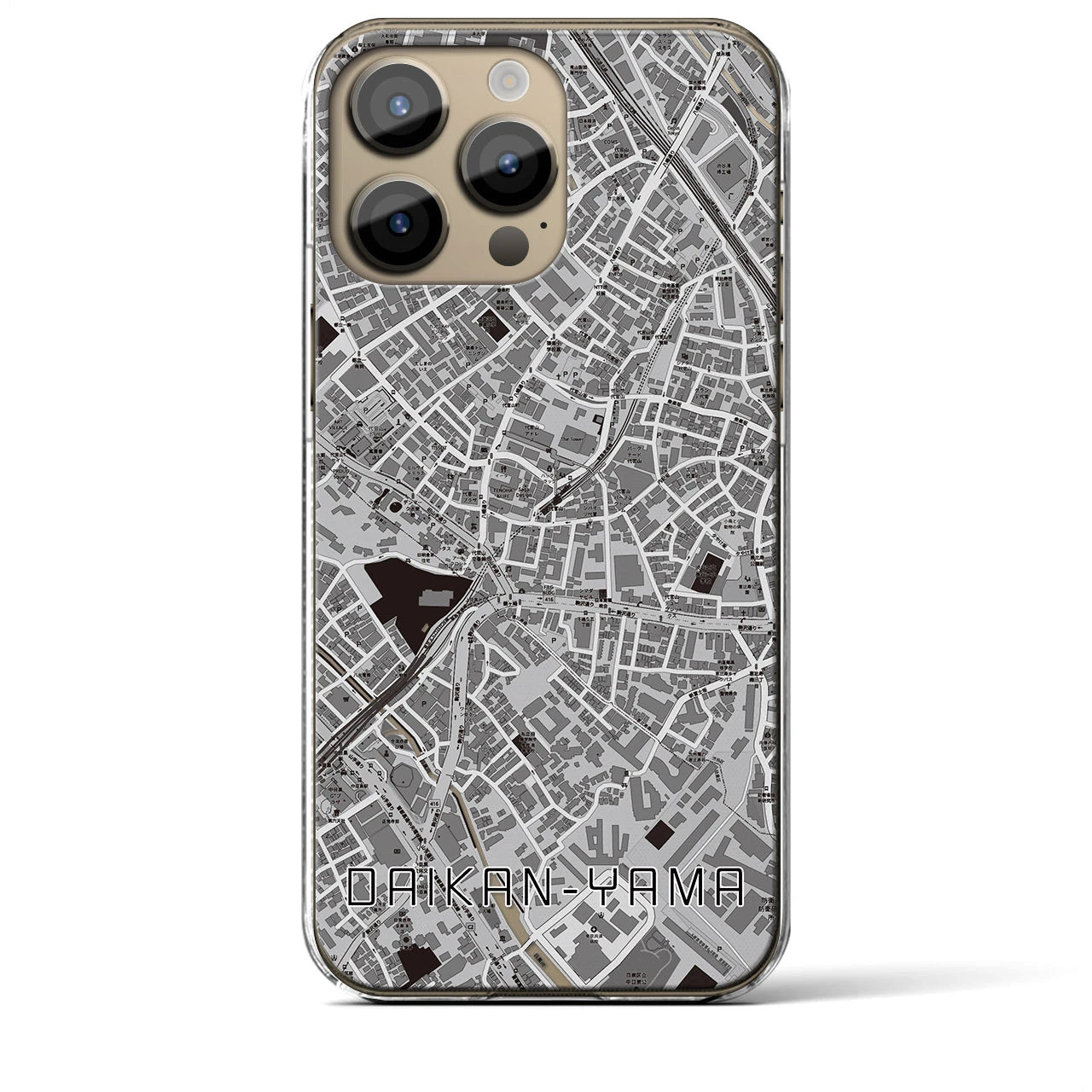 【代官山(東京都)】地図柄iPhoneケース(クリアタイプ)