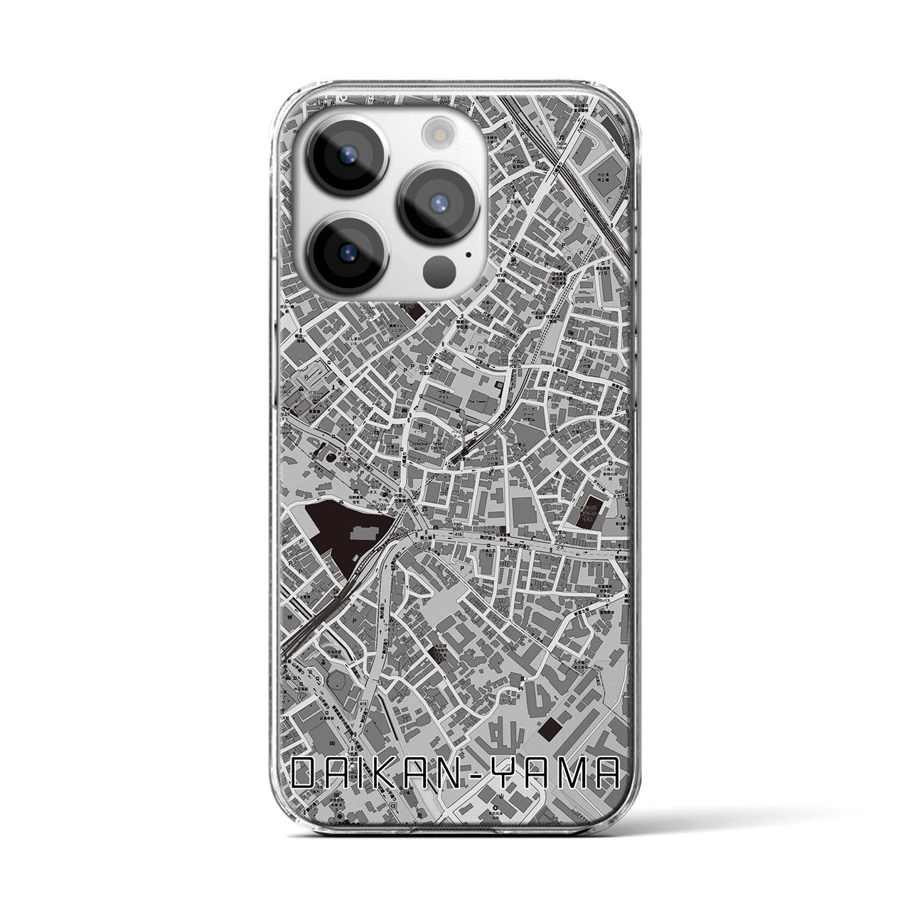 【代官山(東京都)】地図柄iPhoneケース(クリアタイプ)