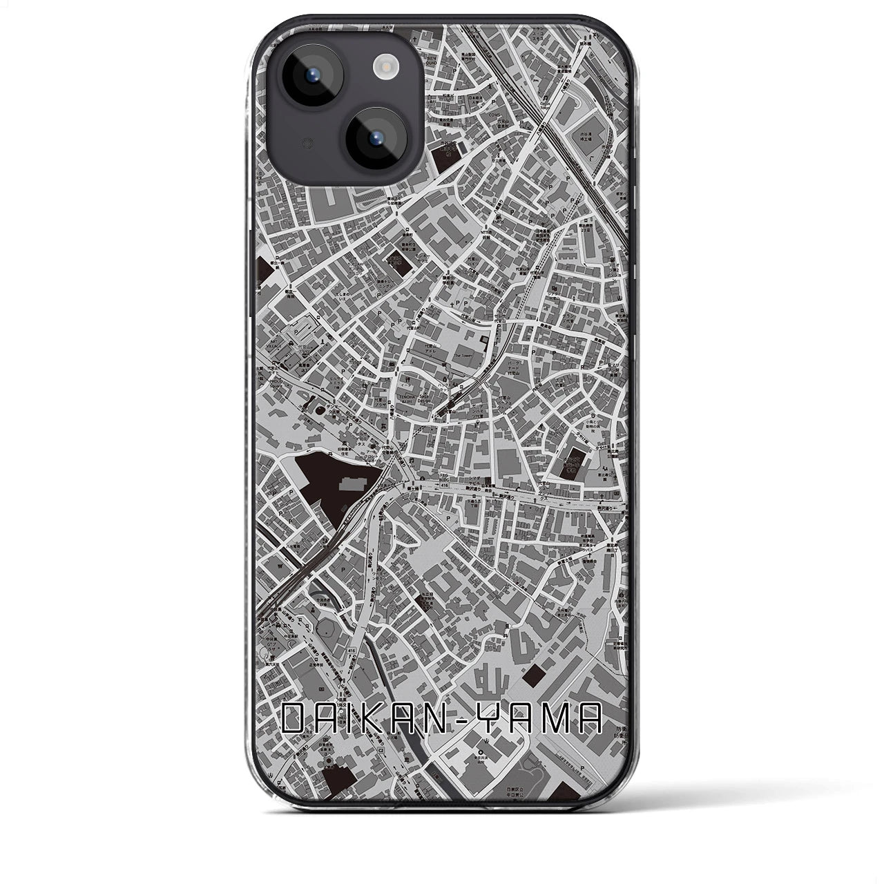 【代官山(東京都)】地図柄iPhoneケース(クリアタイプ)