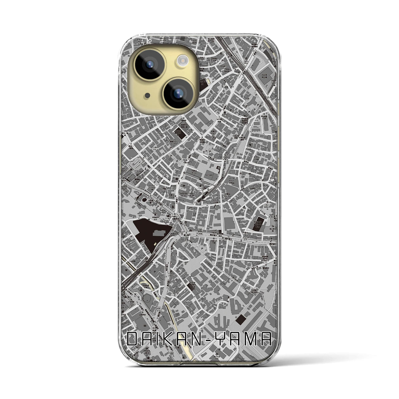 【代官山(東京都)】地図柄iPhoneケース(クリアタイプ)