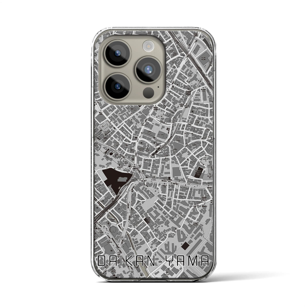 【代官山(東京都)】地図柄iPhoneケース(クリアタイプ)