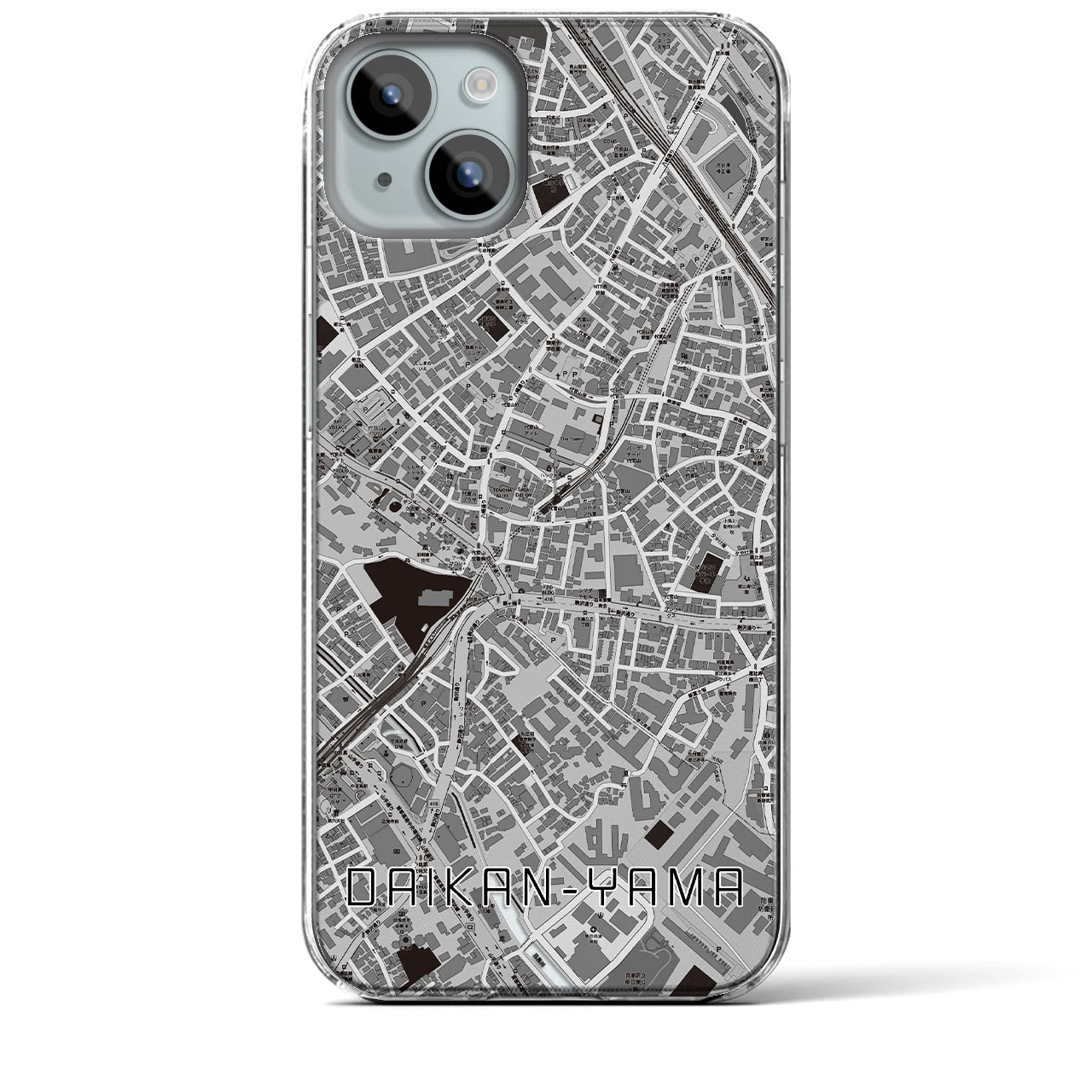 【代官山(東京都)】地図柄iPhoneケース(クリアタイプ)