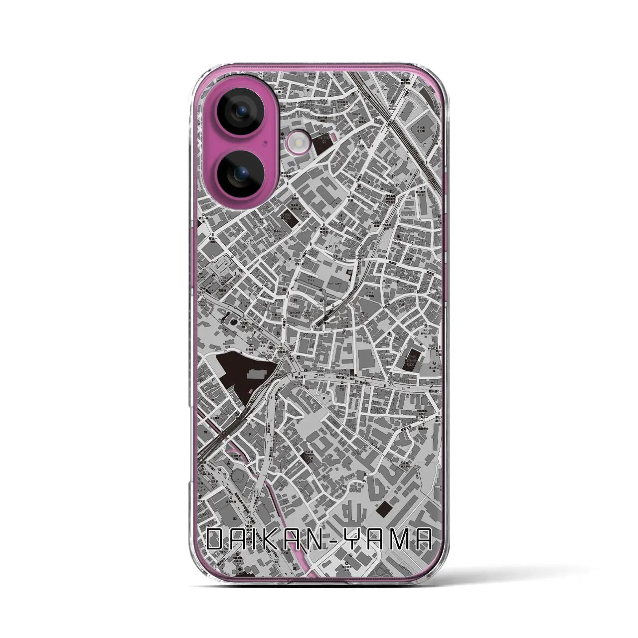 【代官山(東京都)】地図柄iPhoneケース(クリアタイプ)
