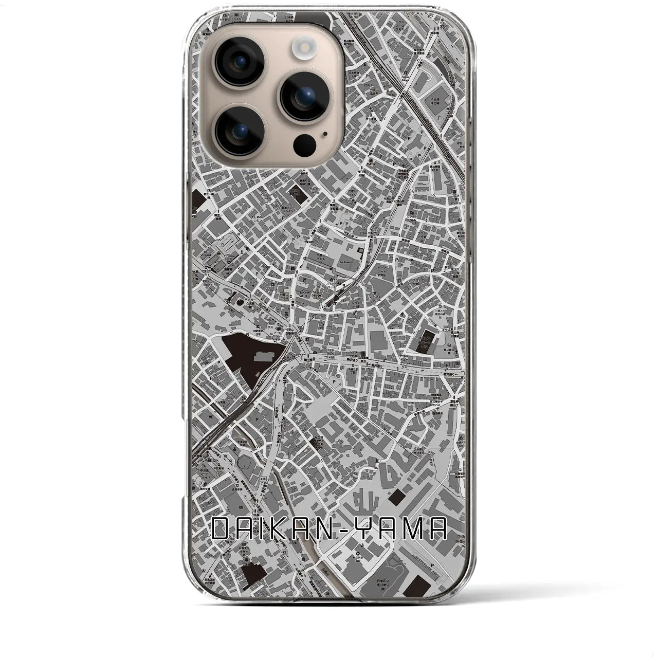 【代官山(東京都)】地図柄iPhoneケース(クリアタイプ)