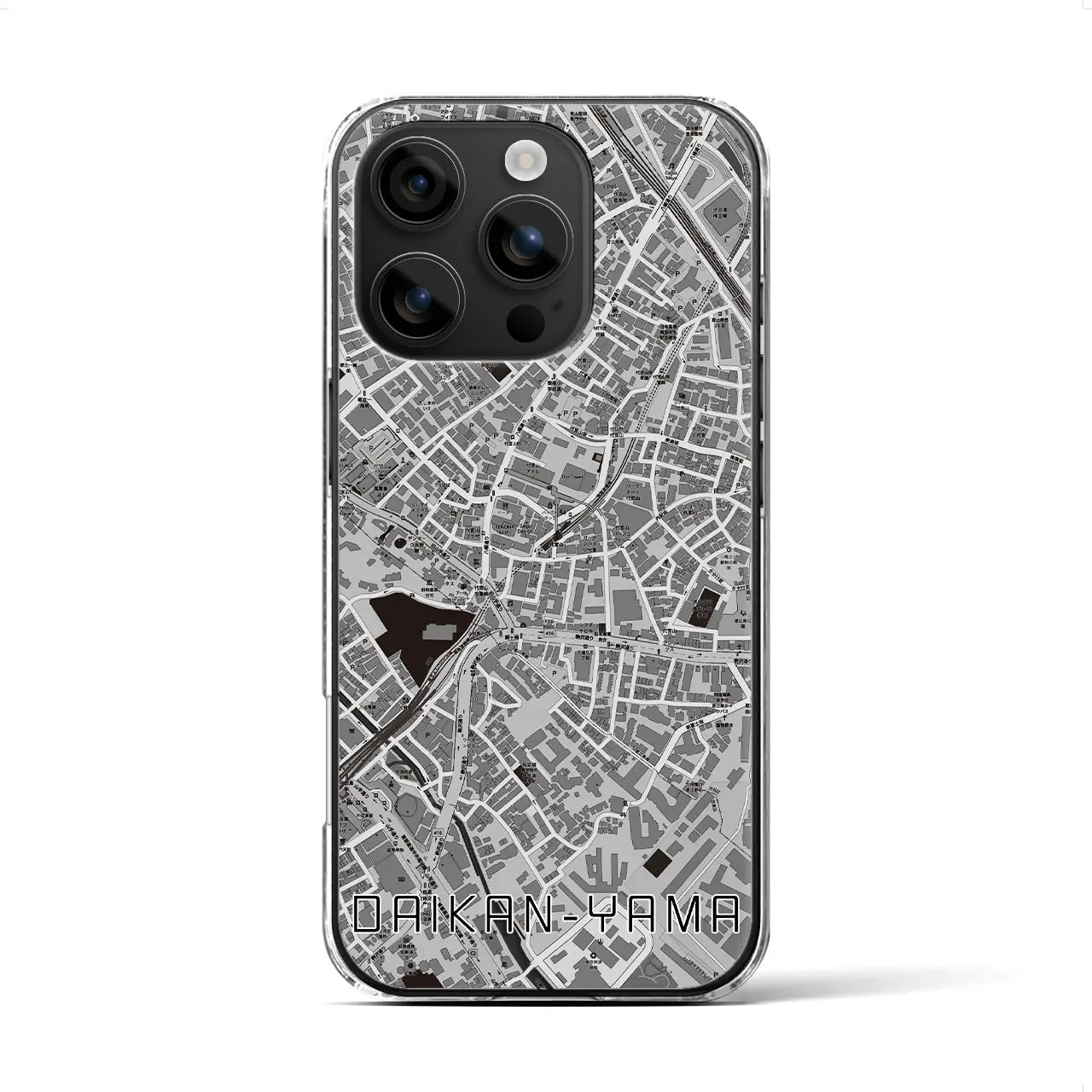 【代官山(東京都)】地図柄iPhoneケース(クリアタイプ)