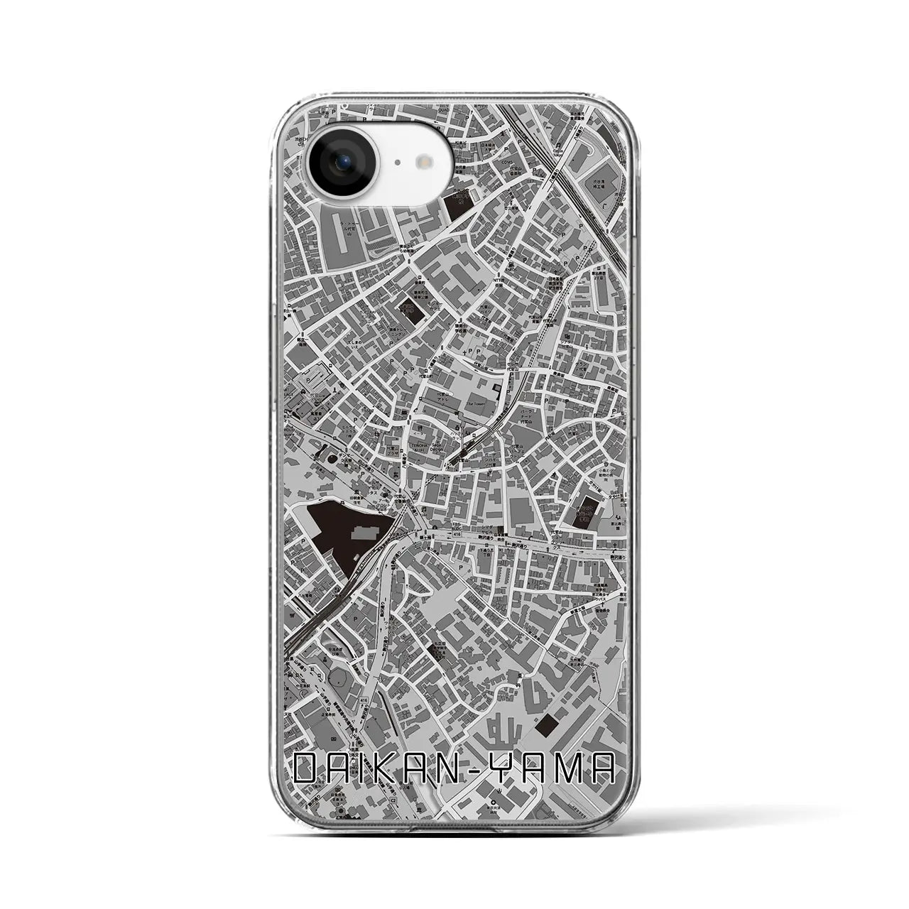 【代官山(東京都)】地図柄iPhoneケース(クリアタイプ)