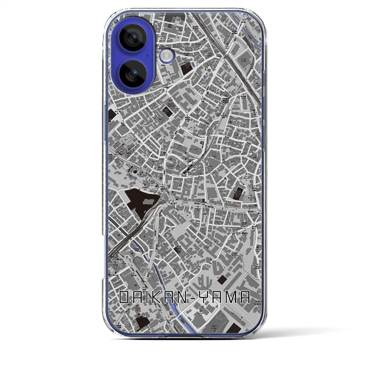 【代官山(東京都)】地図柄iPhoneケース(クリアタイプ)