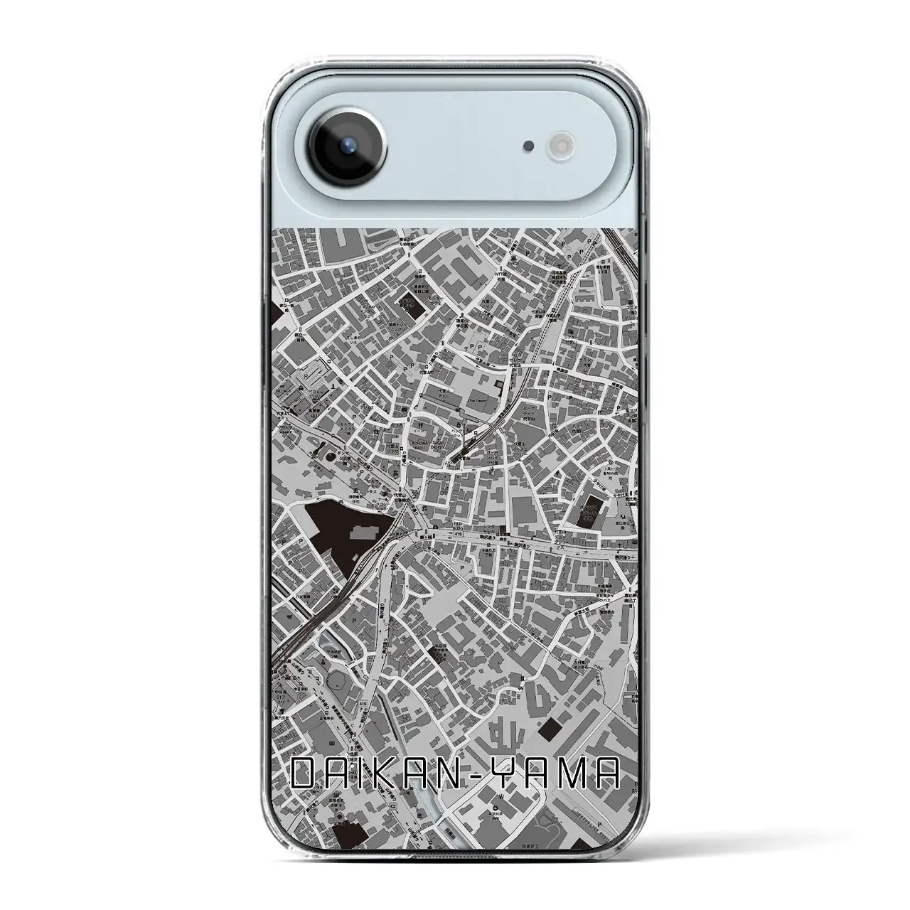 【代官山(東京都)】地図柄iPhoneケース(クリアタイプ)モノトーン・iPhone 17 Pro Max 用