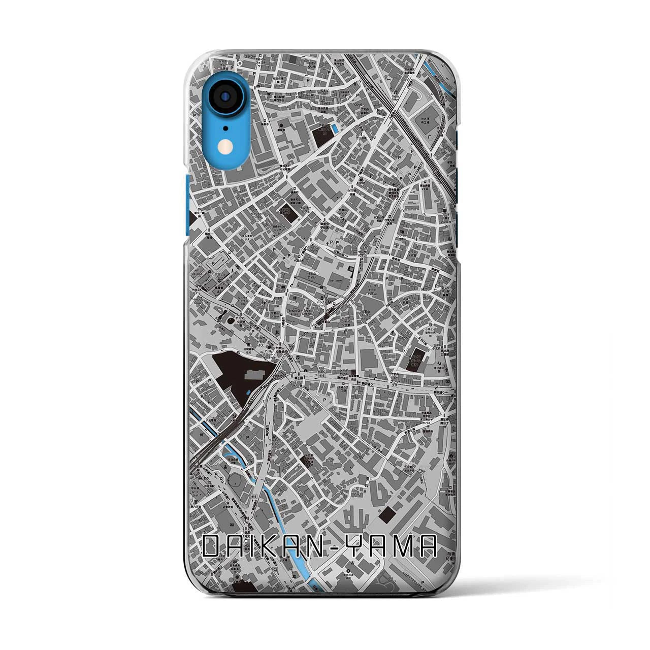 【代官山(東京都)】地図柄iPhoneケース(クリアタイプ)