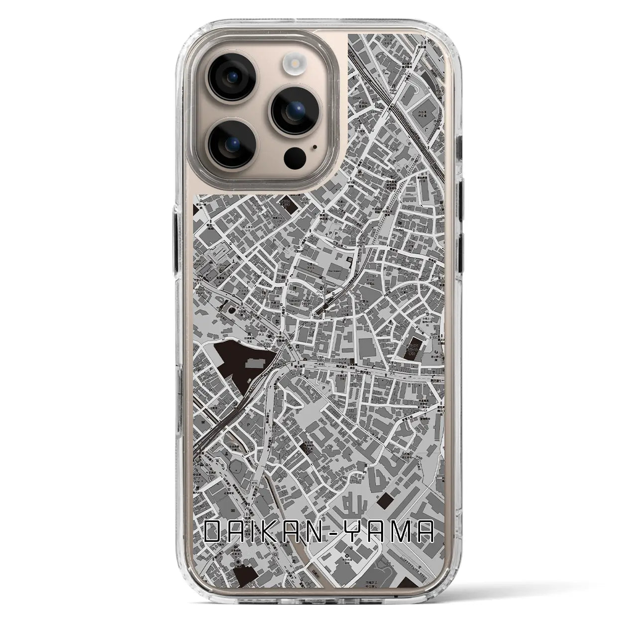 【代官山(東京都)】地図柄iPhoneケース(MagSafeタイプ)