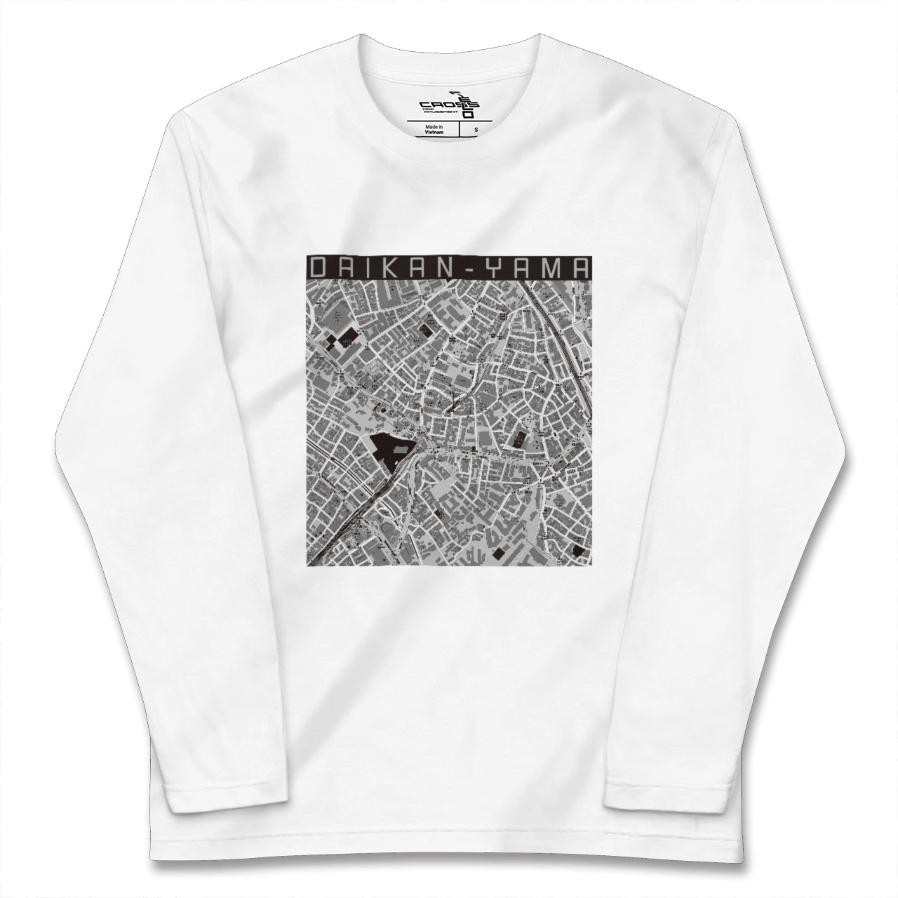 【代官山(東京都)】地図柄ロングスリーブTシャツ