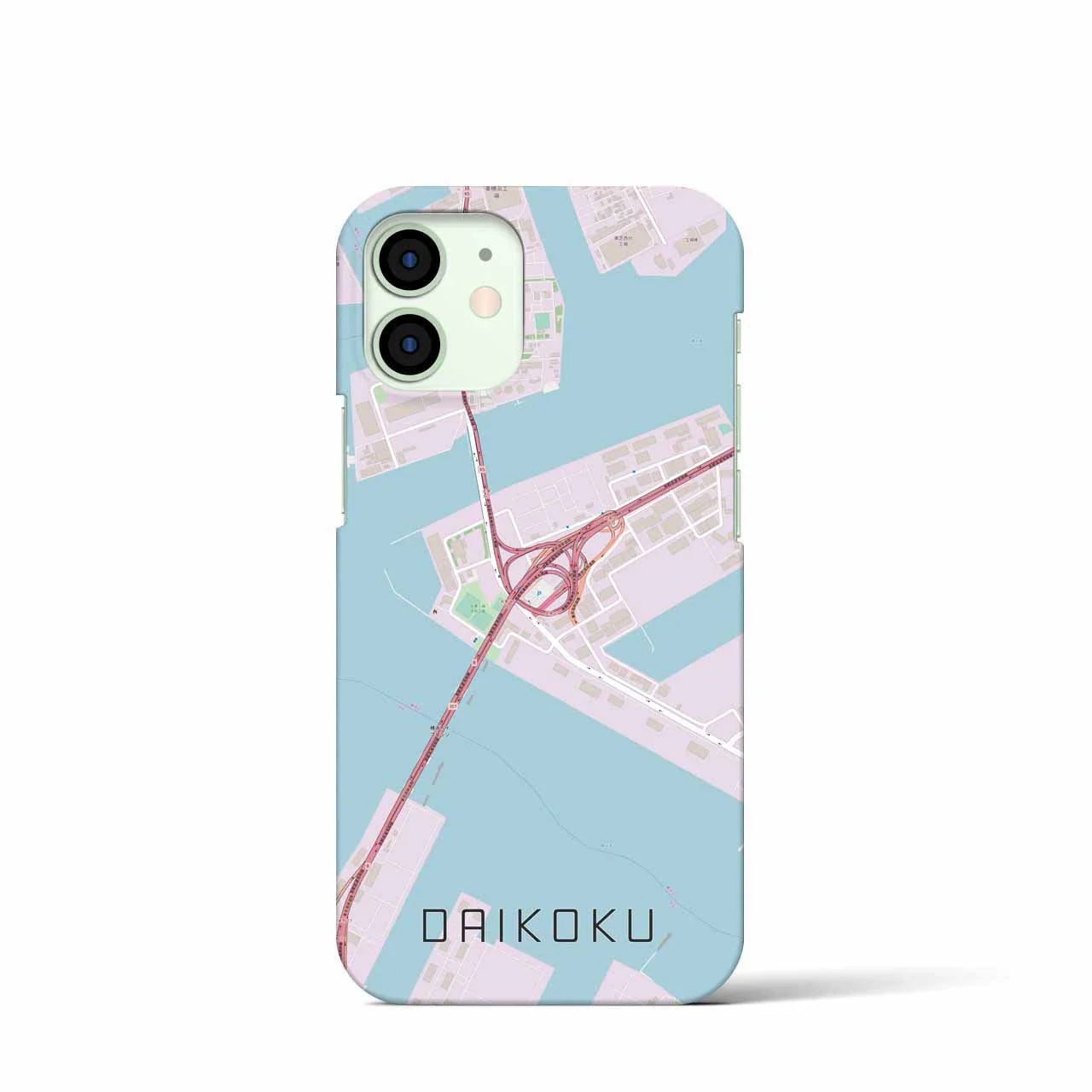 【大黒(神奈川県)】地図柄iPhoneケース(バックカバータイプ)