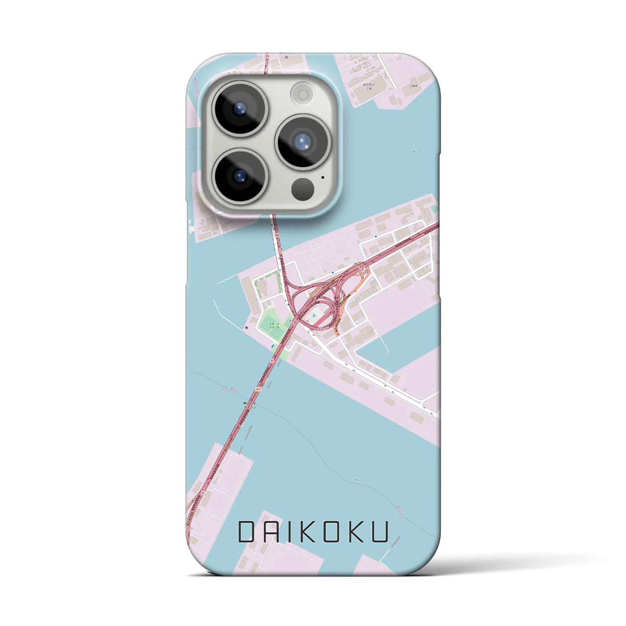 【大黒(神奈川県)】地図柄iPhoneケース(バックカバータイプ)