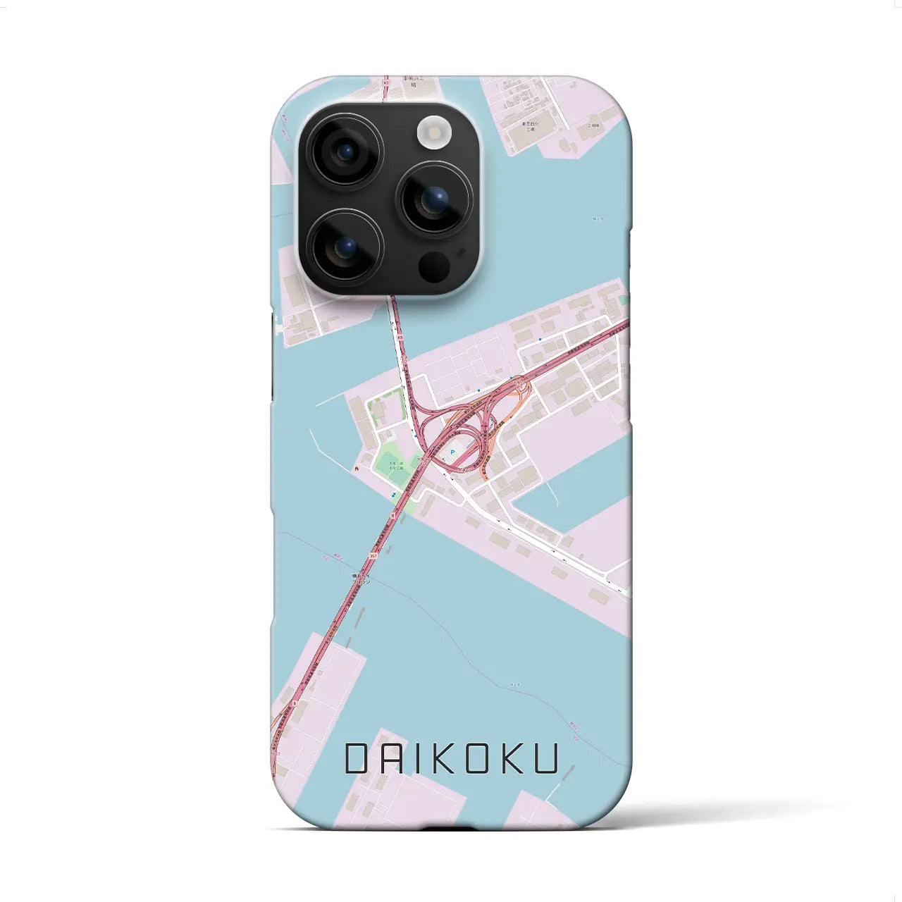 【大黒(神奈川県)】地図柄iPhoneケース(バックカバータイプ)