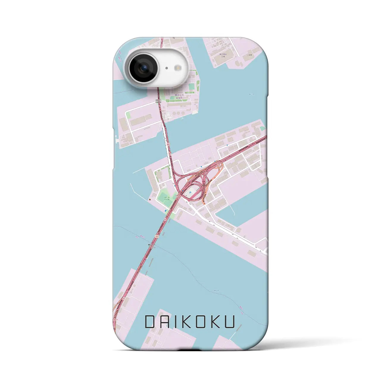 【大黒(神奈川県)】地図柄iPhoneケース(バックカバータイプ)
