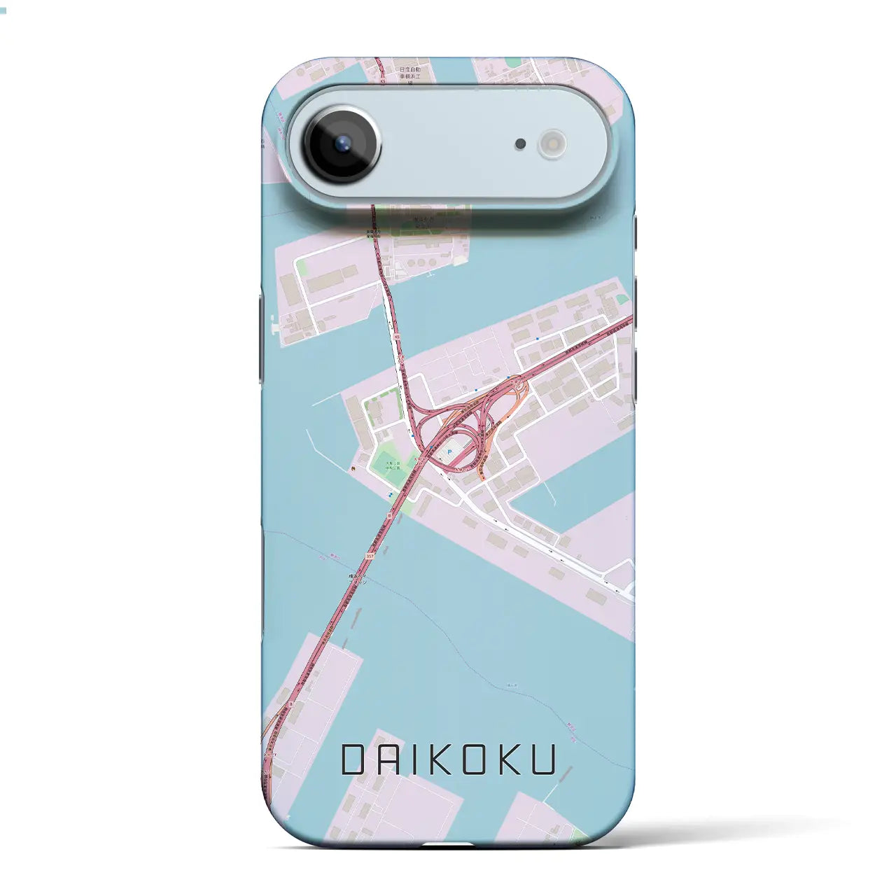 【大黒(神奈川県)】地図柄iPhoneケース(バックカバータイプ)