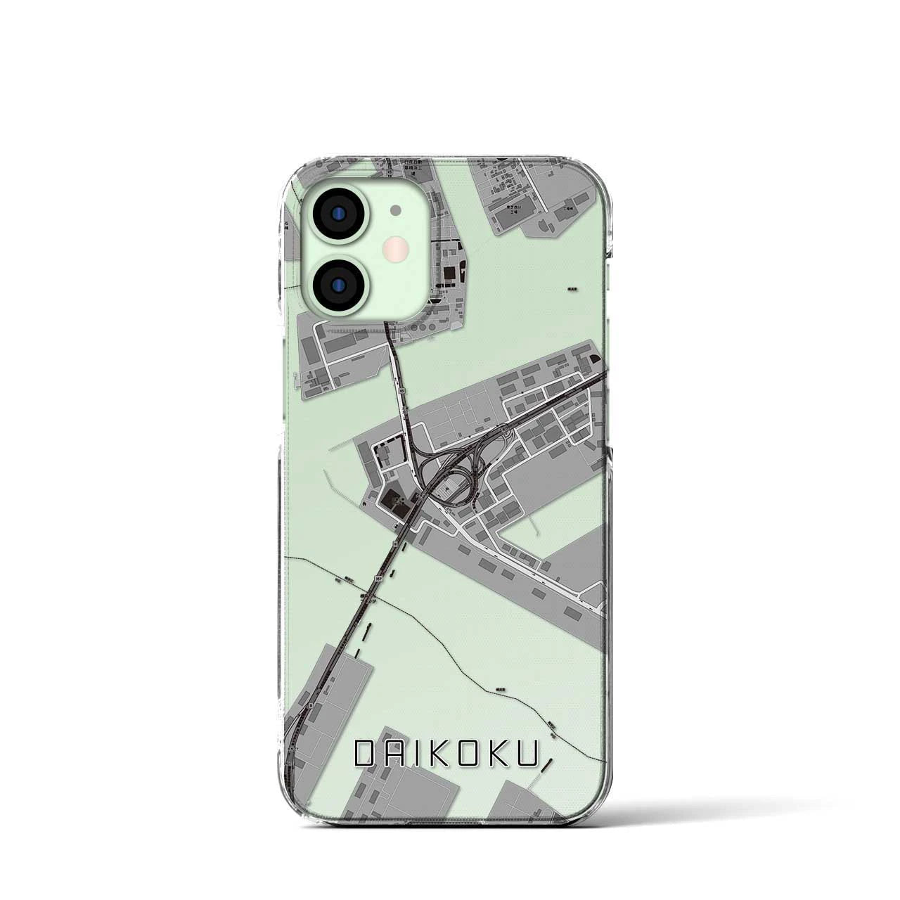 【大黒(神奈川県)】地図柄iPhoneケース(クリアタイプ)