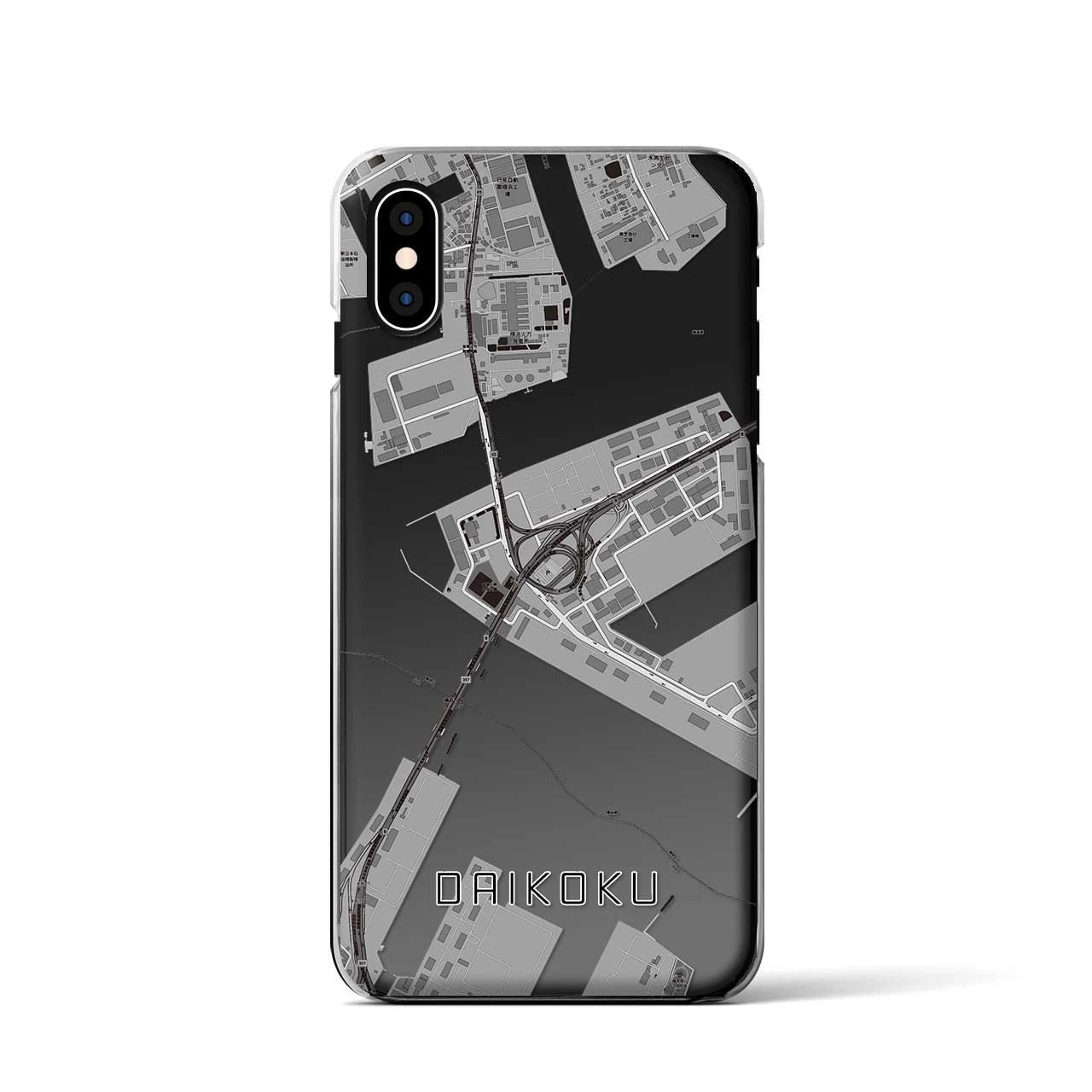 【大黒(神奈川県)】地図柄iPhoneケース(クリアタイプ)