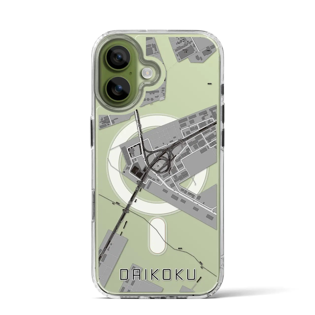 【大黒(神奈川県)】地図柄iPhoneケース(MagSafeタイプ)