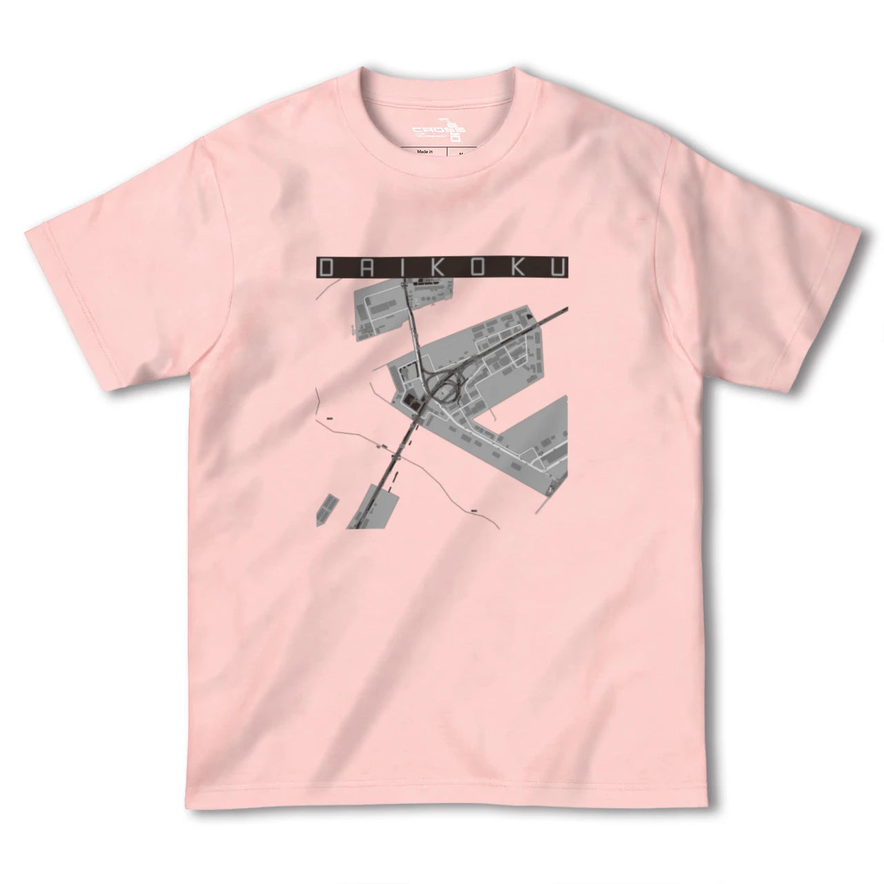 【大黒(神奈川県)】地図柄ヘビーウェイトTシャツ