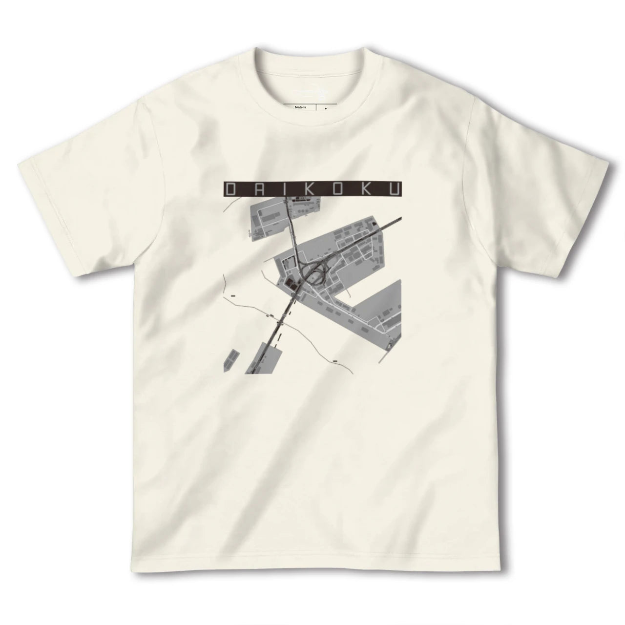 【大黒(神奈川県)】地図柄ヘビーウェイトTシャツ