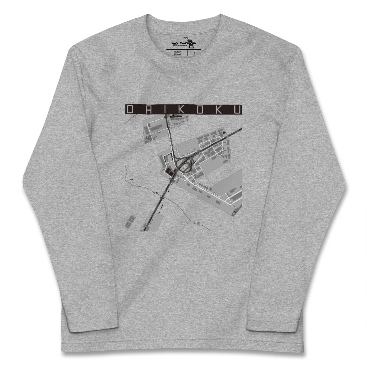 【大黒(神奈川県)】地図柄ロングスリーブTシャツ