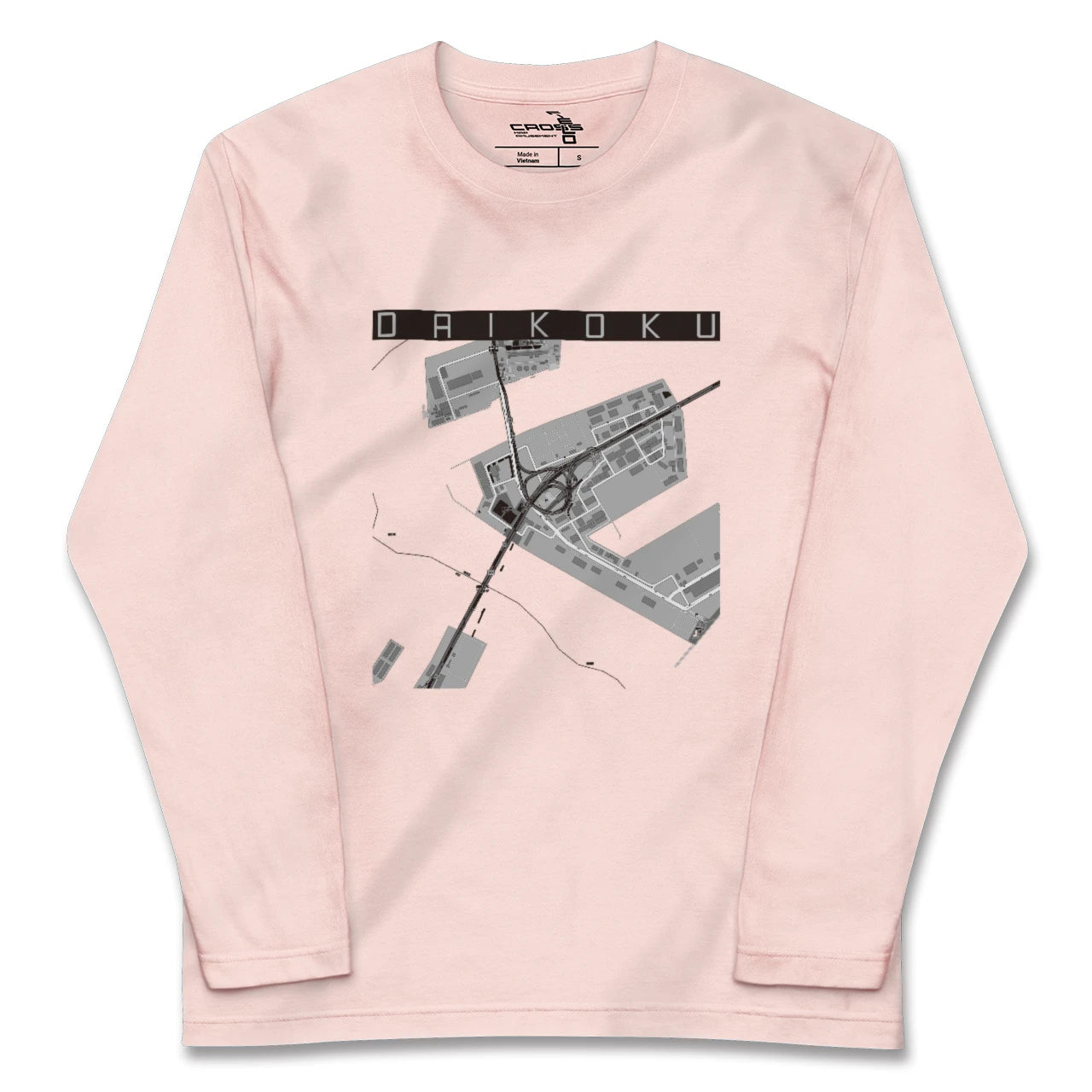 【大黒(神奈川県)】地図柄ロングスリーブTシャツ