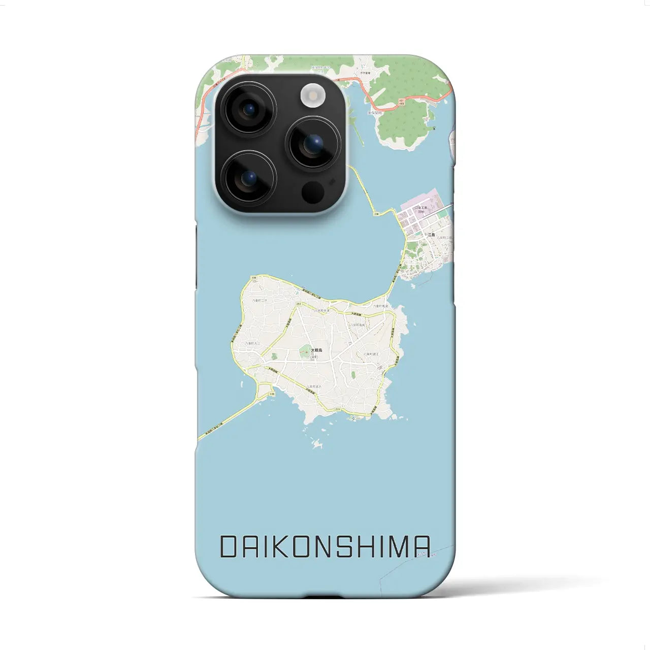 【大根島(島根県)】地図柄iPhoneケース(バックカバータイプ)
