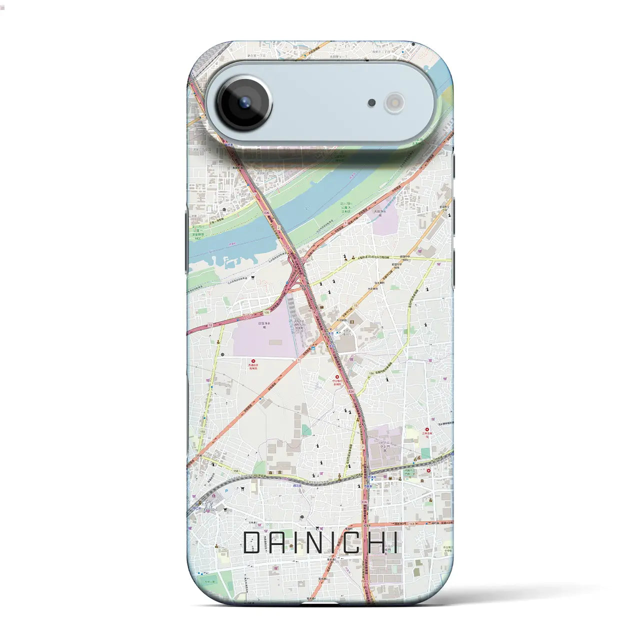 【大日(大阪府)】地図柄iPhoneケース(バックカバータイプ)