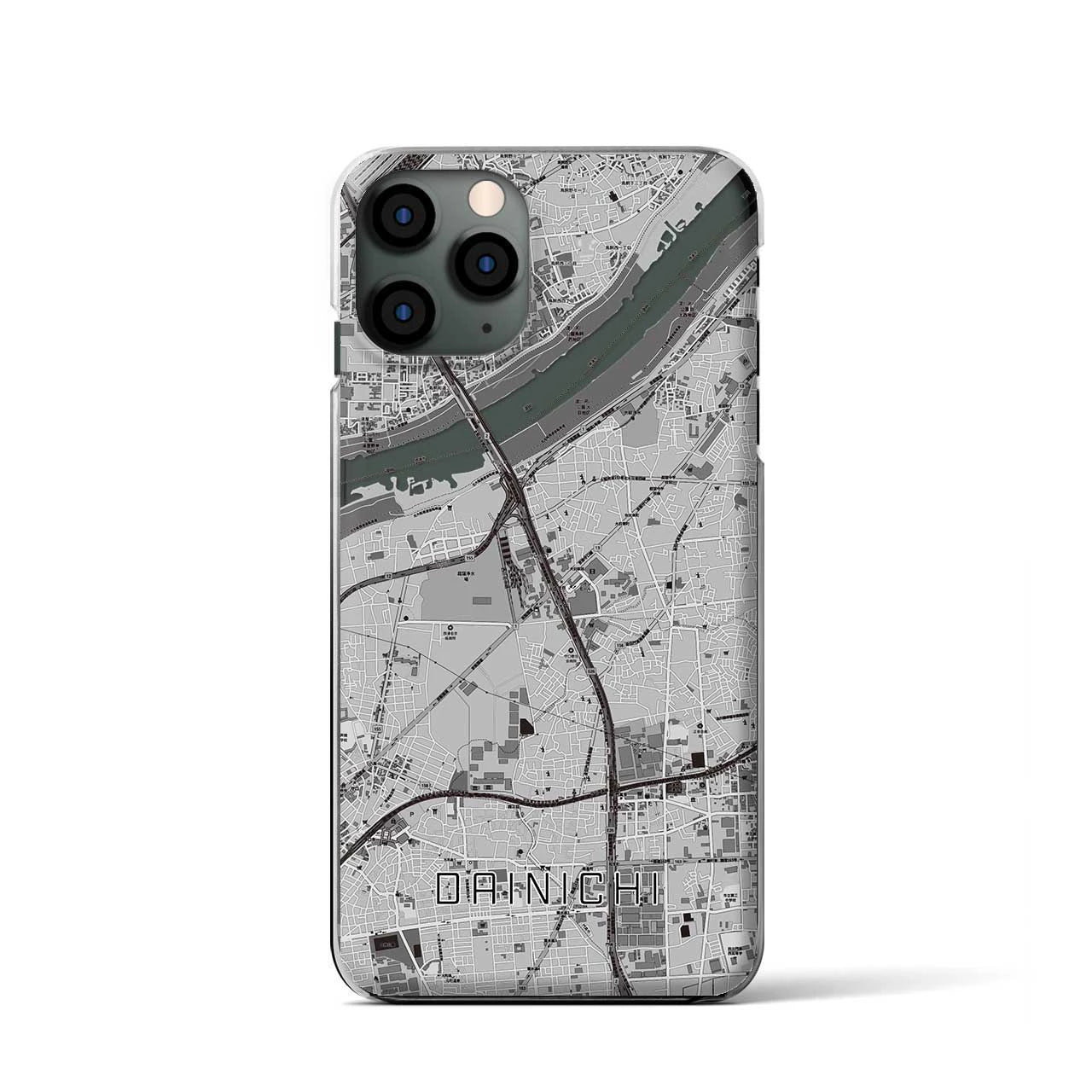 【大日(大阪府)】地図柄iPhoneケース(クリアタイプ)