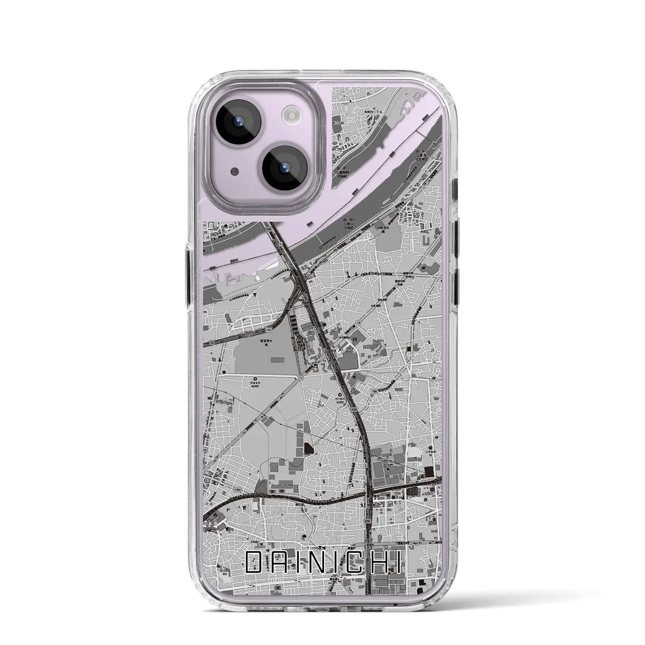 【大日(大阪府)】地図柄iPhoneケース(MagSafeタイプ)