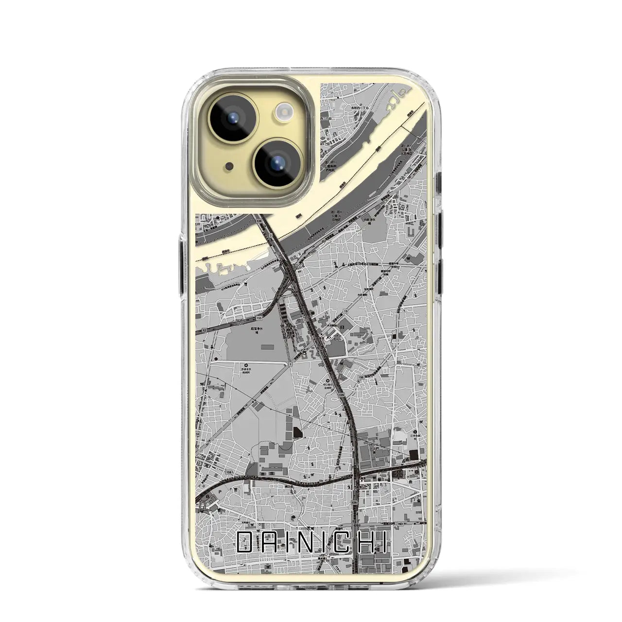 【大日(大阪府)】地図柄iPhoneケース(MagSafeタイプ)