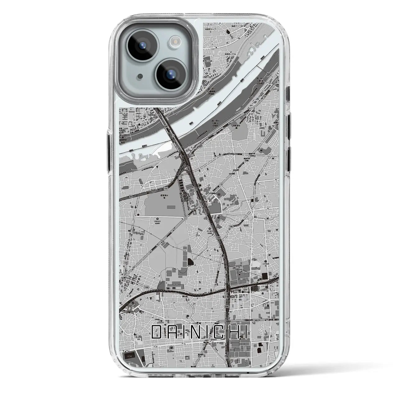 【大日(大阪府)】地図柄iPhoneケース(MagSafeタイプ)