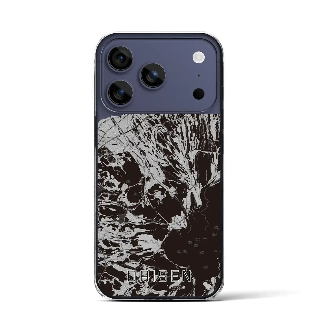 【大山(鳥取県)】地図柄iPhoneケース(クリアタイプ)