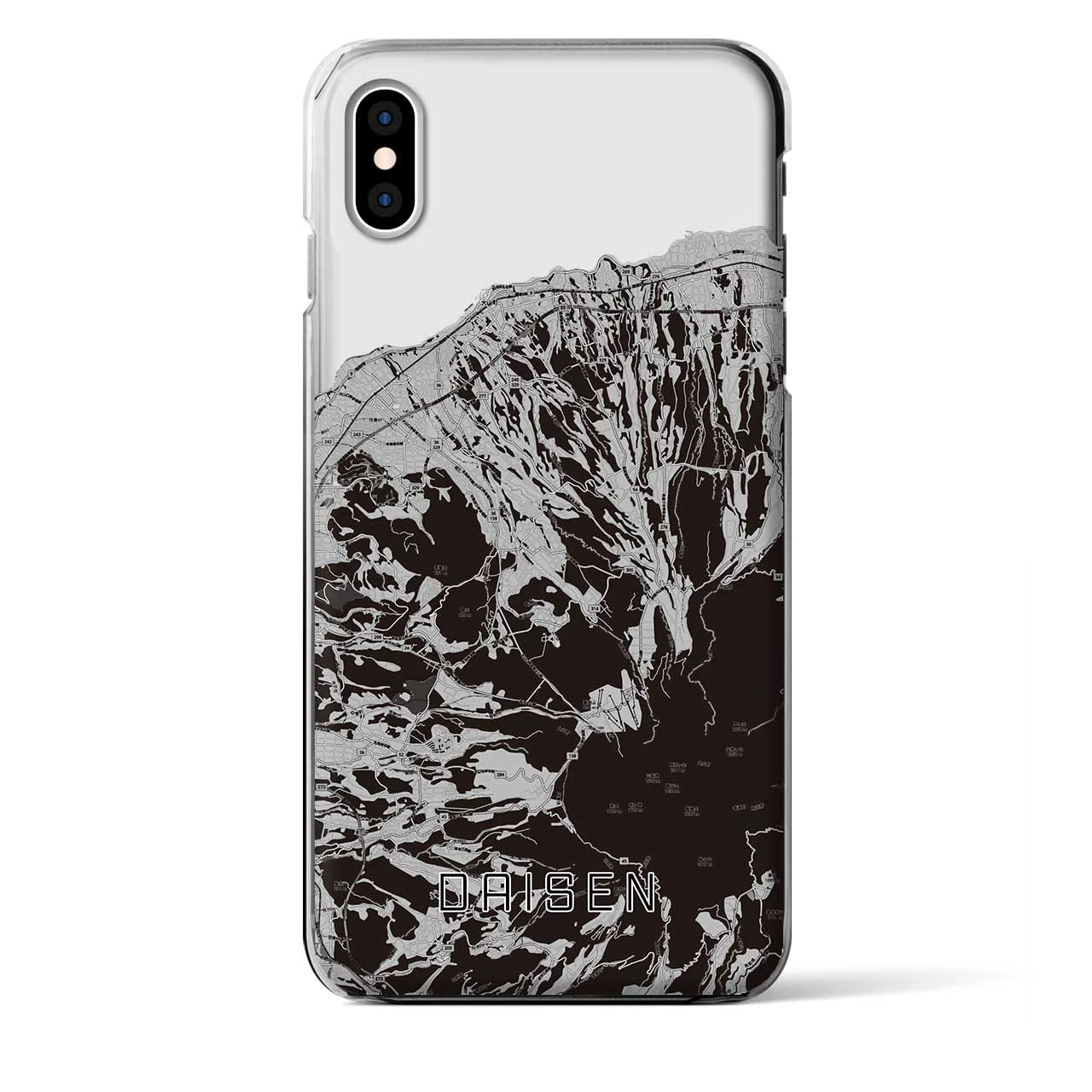 【大山(鳥取県)】地図柄iPhoneケース(クリアタイプ)